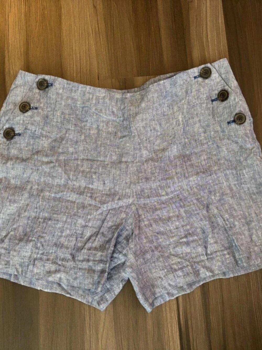 Boden Women's Linen Shorts Plus Size 20 Blue